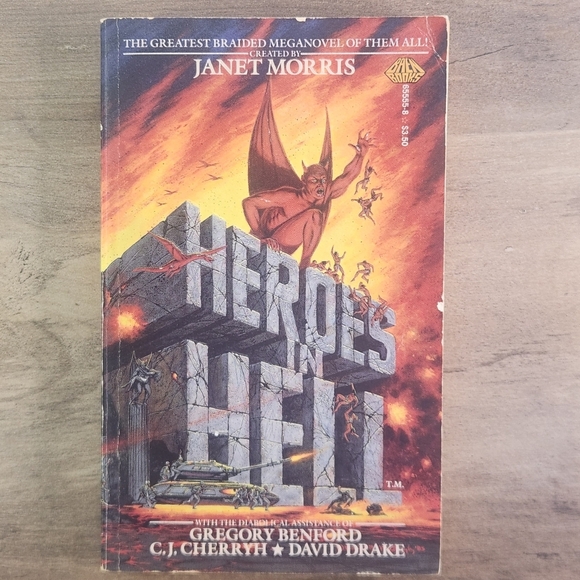 2 1980s Fantasy Books By Janet Morris Heroes in Hell Rebels in Hell - Picture 6 of 10